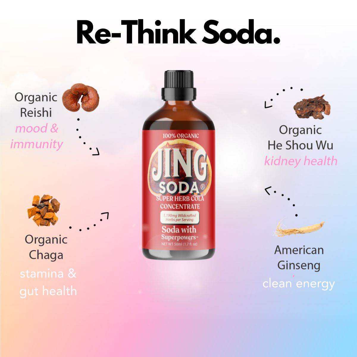 Jing Soda® Super Herb Cola