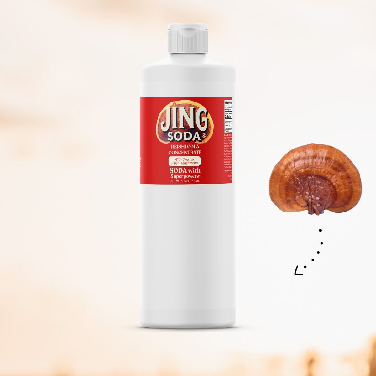Jing Soda, Reishi Cola, 32oz