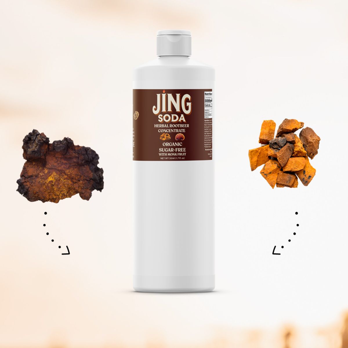 Jing Soda, Root Beer Cream, 32oz