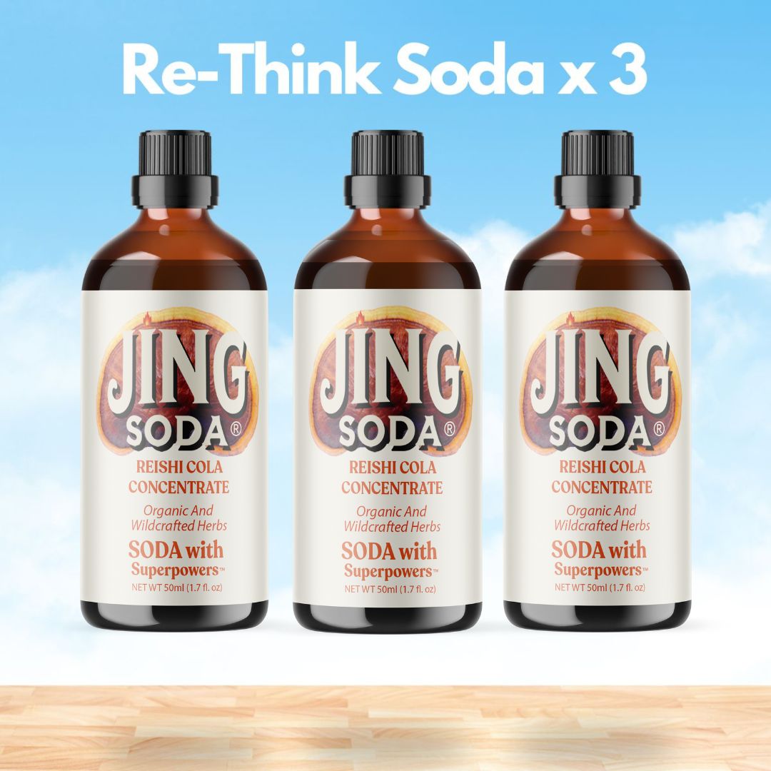 Jing Soda, Reishi Cola, 50mL (3 Pack)
