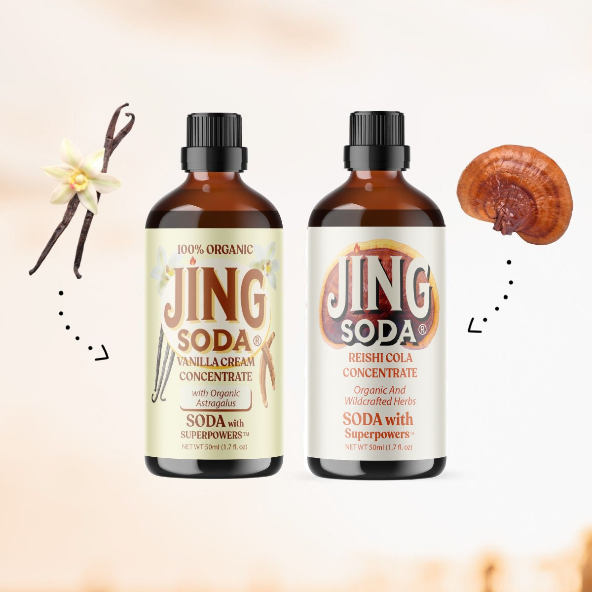 Jing Soda® Vanilla Cola, 2-Pack