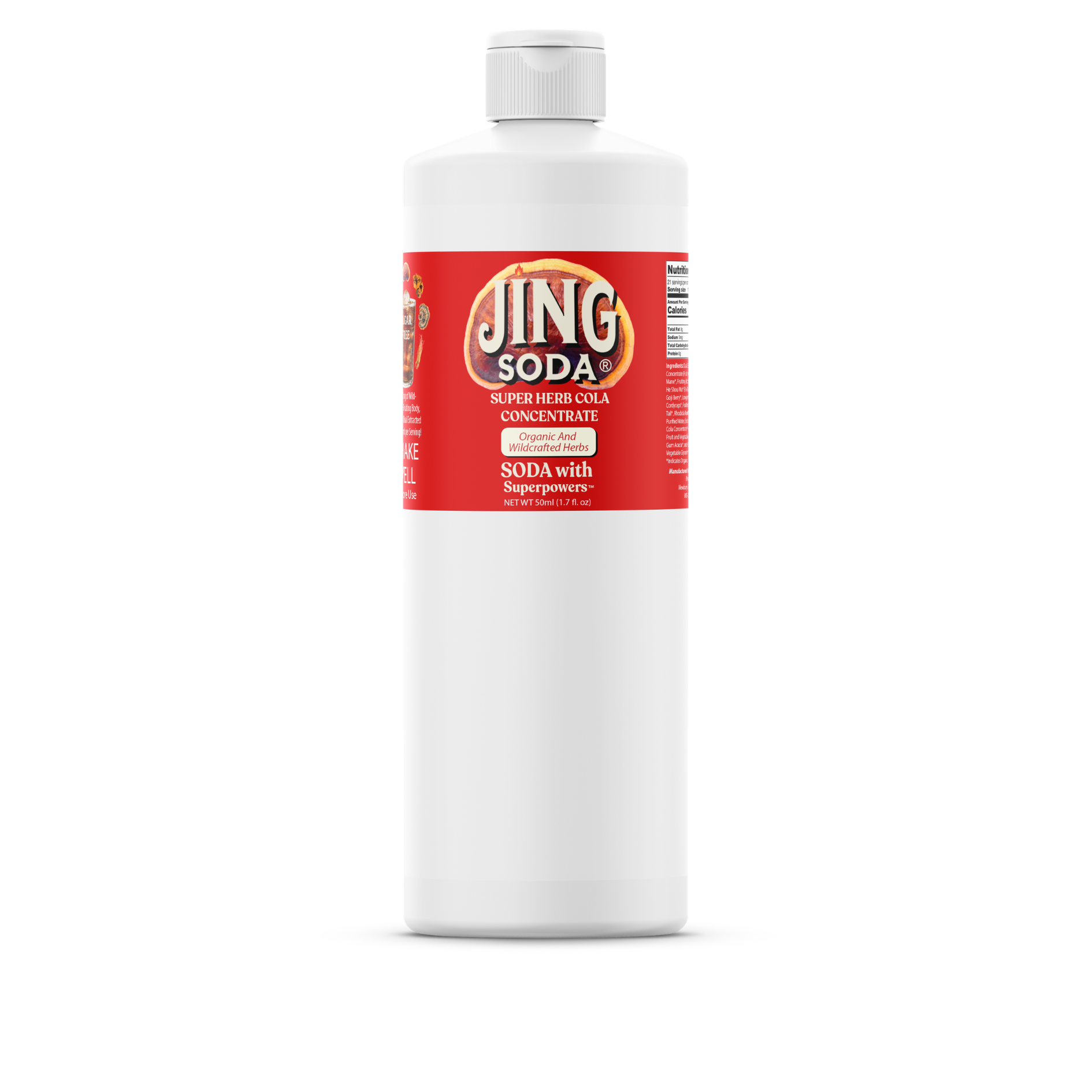 Jing Soda, 12 Herb Super Drops, 32oz